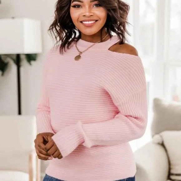 Pink Lily | Midnight Walk Sweater - Picture 3 of 9